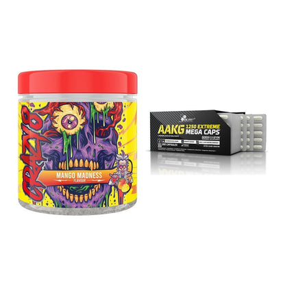 Trainings-Set: Swedish Supplements Crazy + Olimp AAKG Extreme Mega – alle enthaltenen Artikel