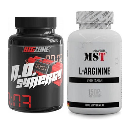Trainings-Set: Big Zone N.O Synergy + MST L-Arginine 120 Kaps. – alle enthaltenen Artikel