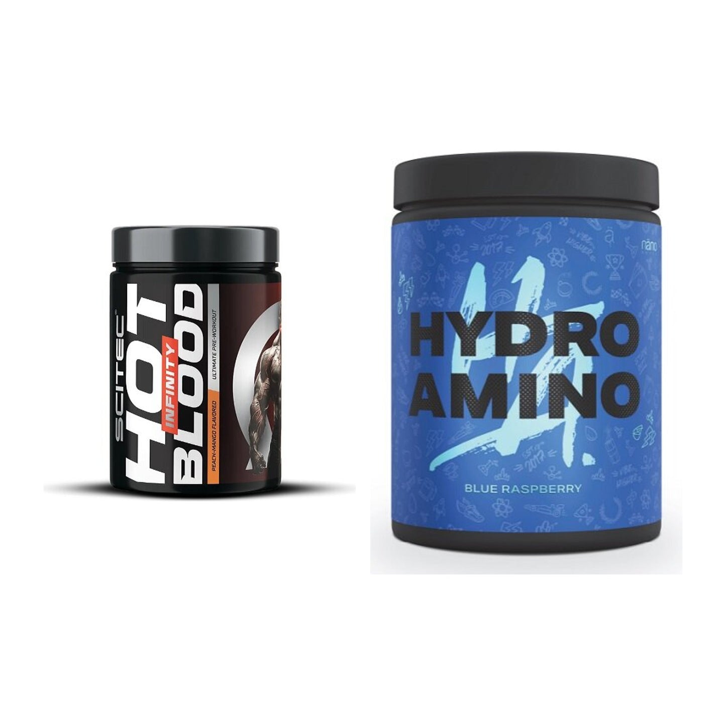 Trainings-Set: Scitec Hot Blood INFINITY + Nanosupps Hydro Amino – alle enthaltenen Artikel