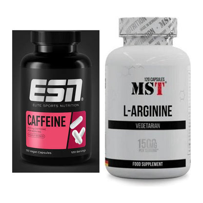 Trainings-Set: ESN Caffeine Caps + MST L-Arginine 120 Kaps. – alle enthaltenen Artikel