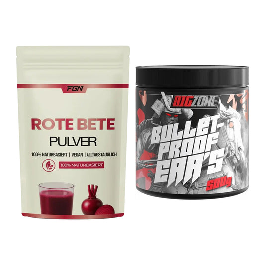 Trainings-Set: FGN Rote Beete Pulver + Big Zone Bulletproof EAA's – alle enthaltenen Artikel
