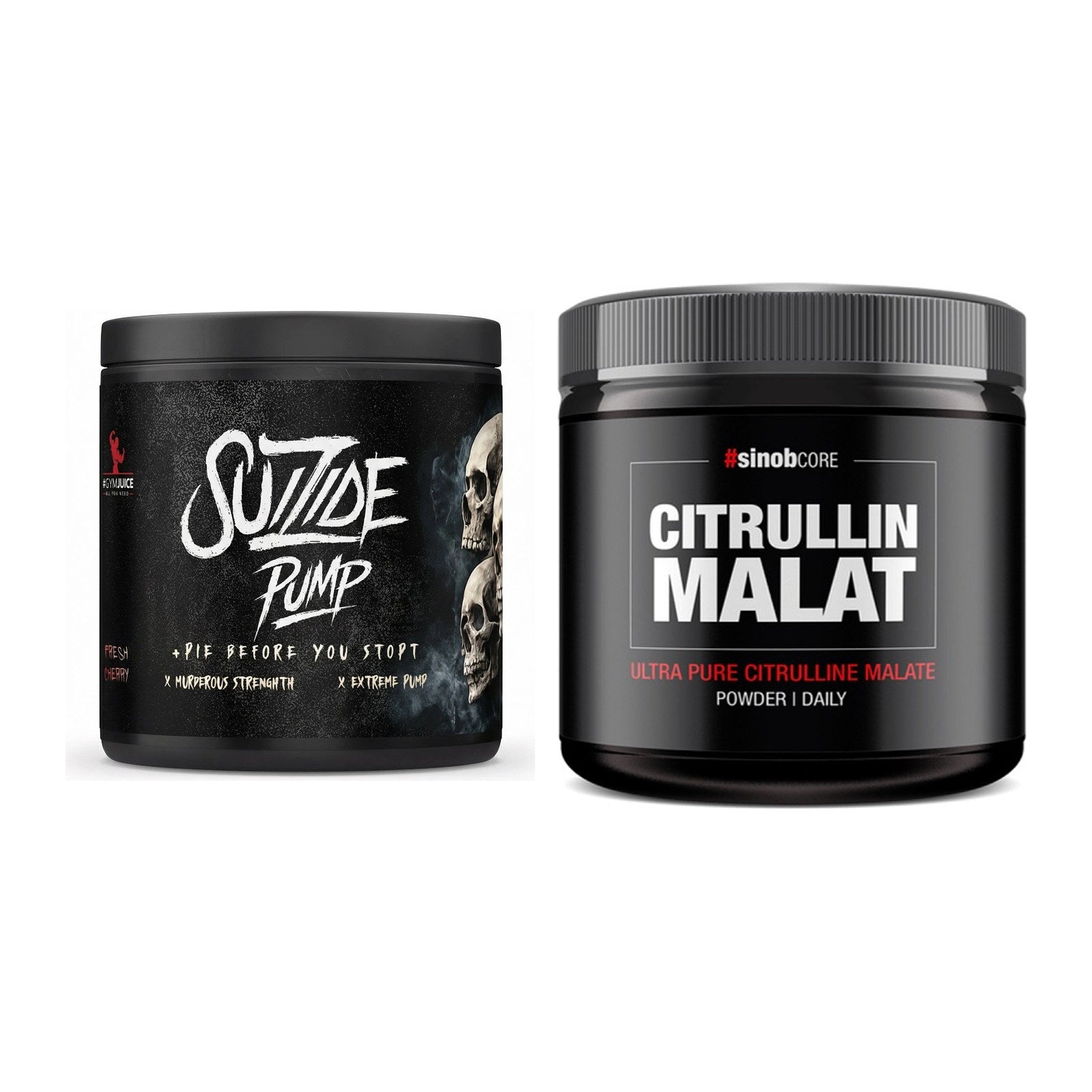 Trainings-Set: #GYMJUICE SUIZIDE PUMP + Sinob Core L-Citrullin Malat – alle enthaltenen Artikel