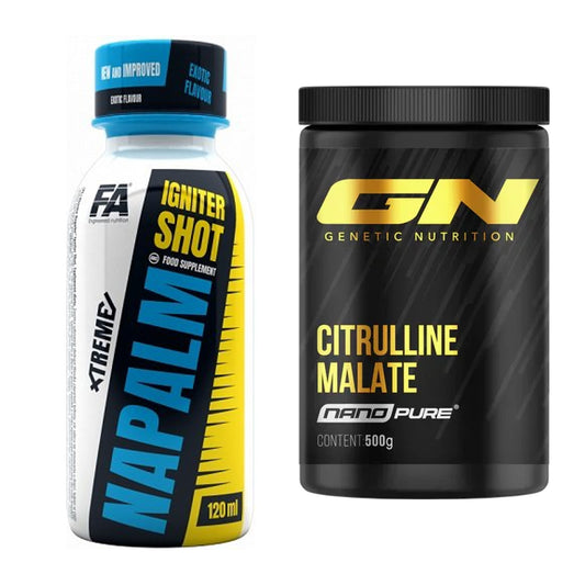 Training Set: FA Nutrition Xtreme Napalm + GN Citrulline Malate - all items included