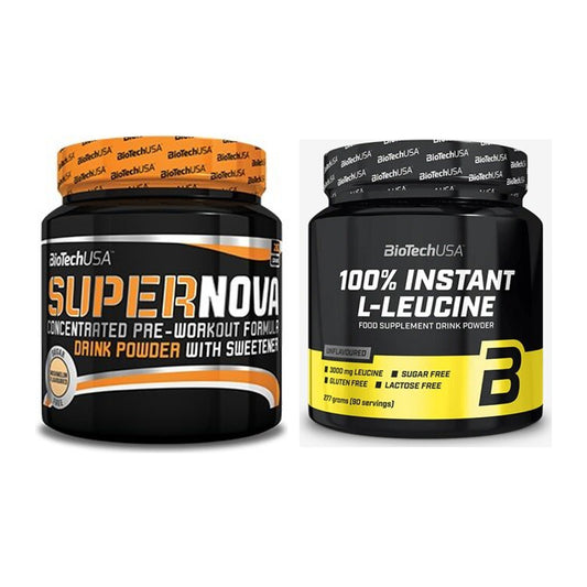 Trainings-Set: BioTech Supernova + BioTech 100% Instant L-Leucine – alle enthaltenen Artikel