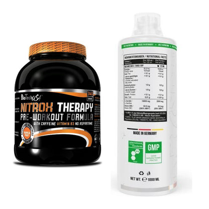 Trainings-Set: BioTech NitroX Therapy + MST L-Carnitine 100.000 – alle enthaltenen Artikel