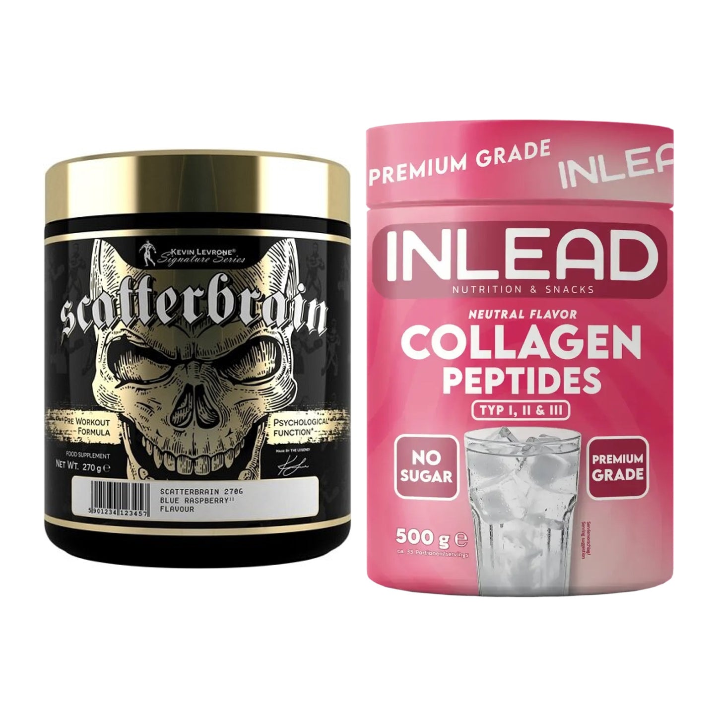 Trainings-Set: Kevin Levrone Scatterbrain + INLEAD Collagen Peptides – alle enthaltenen Artikel