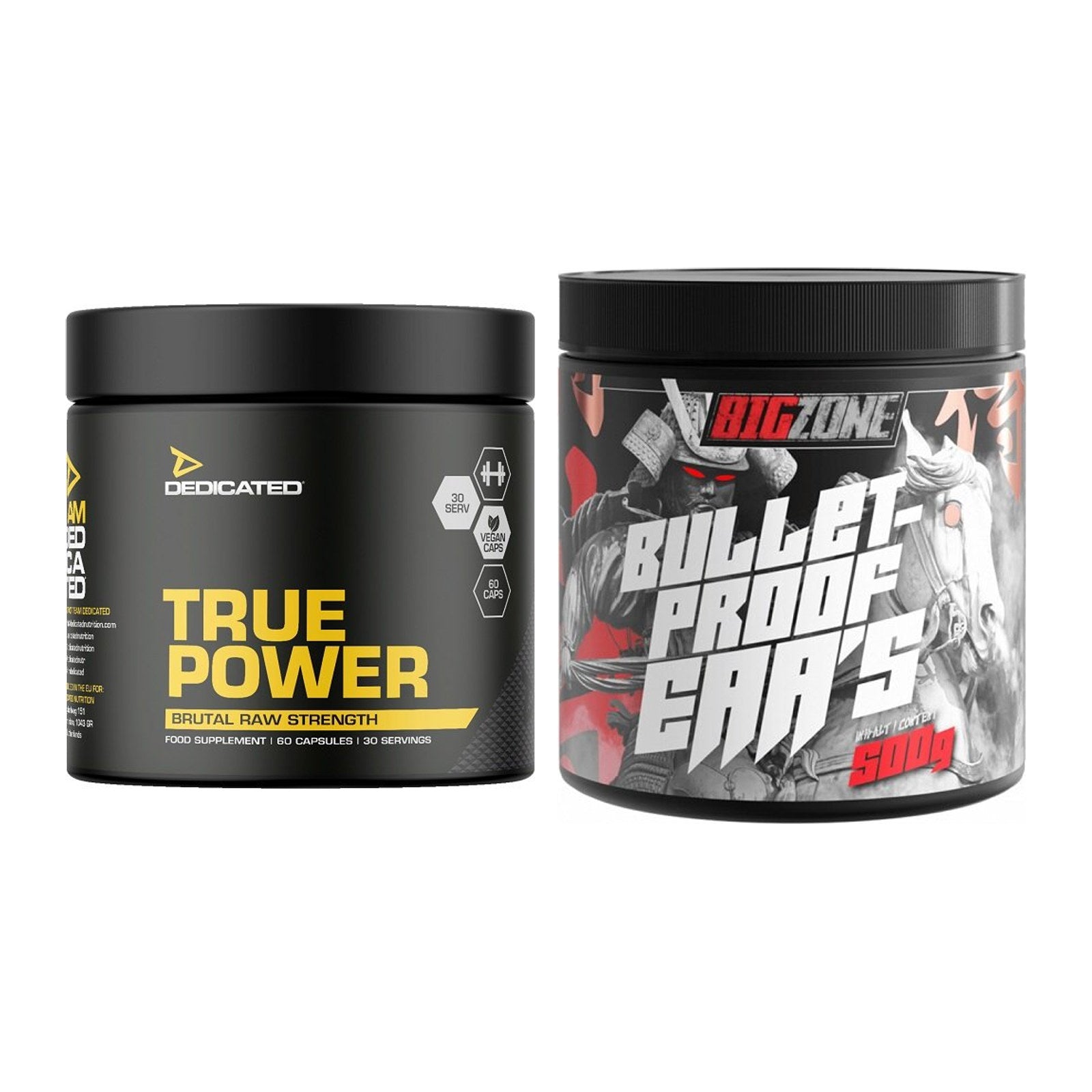 Trainings-Set: Dedicated True Power + Big Zone Bulletproof EAA's – alle enthaltenen Artikel
