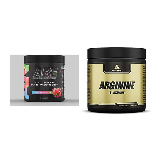 Trainings-Set: Applied Nutrition A.B.E Ultimate + Peak Arginin – alle enthaltenen Artikel