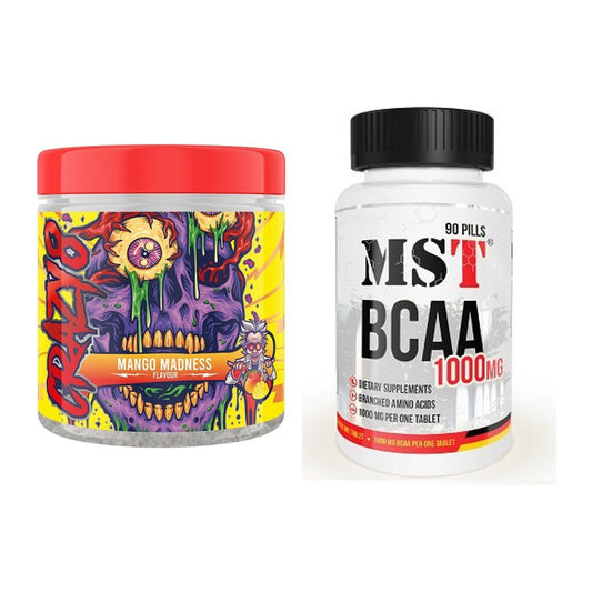 Trainings-Set: Swedish Supplements Crazy 8 + MST BCAA 1000 (90 Tabl.) – alle enthaltenen Artikel