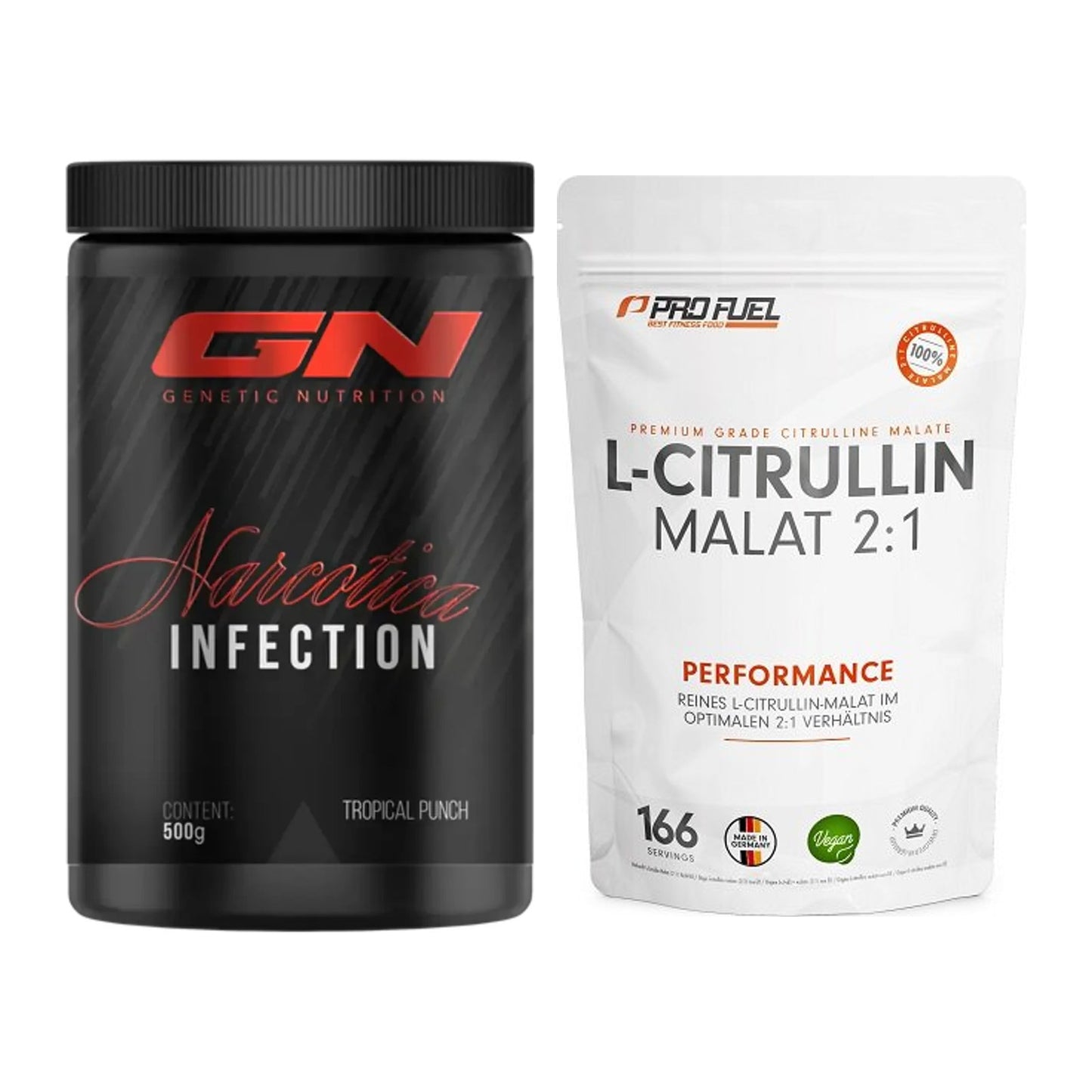 Trainings-Set: GN Narcotica Infection + ProFuel L-Citrullin Malat – alle enthaltenen Artikel