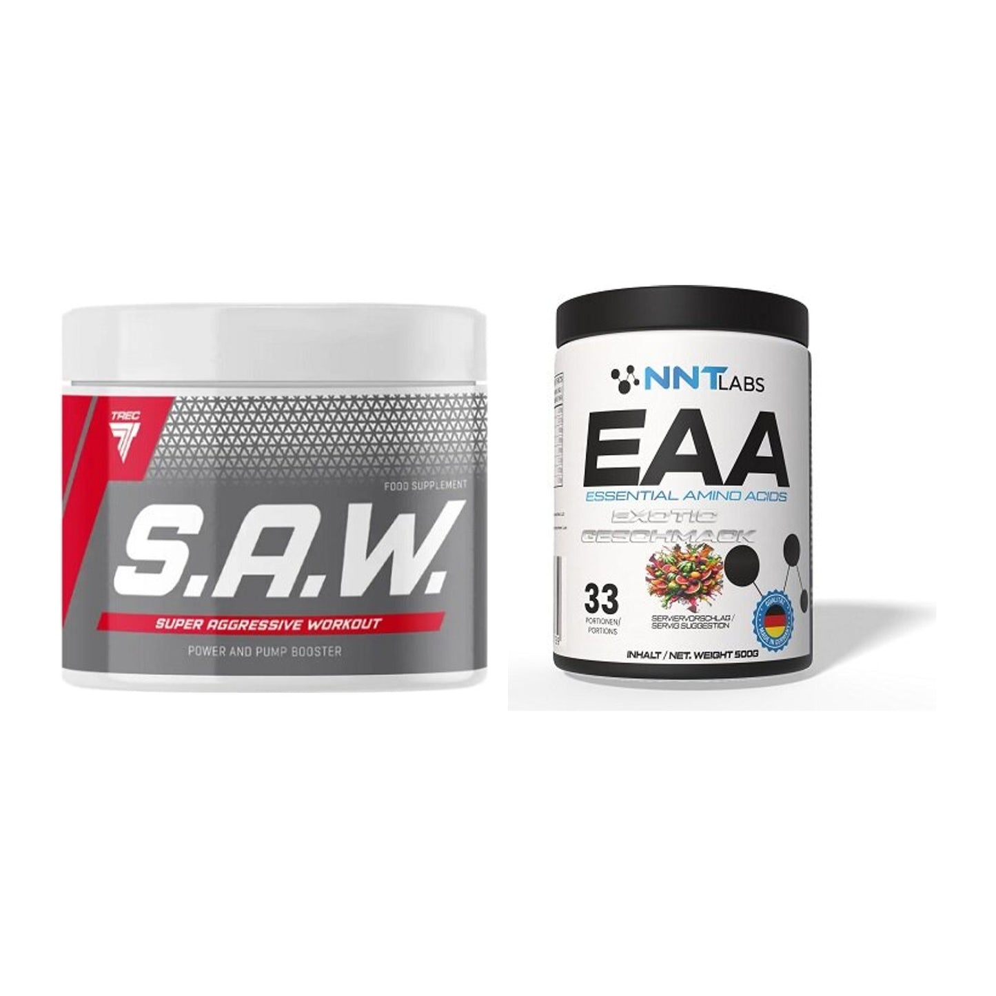 Trainings-Set: Trec Nutrition SAW Booster + NNT EAA – alle enthaltenen Artikel
