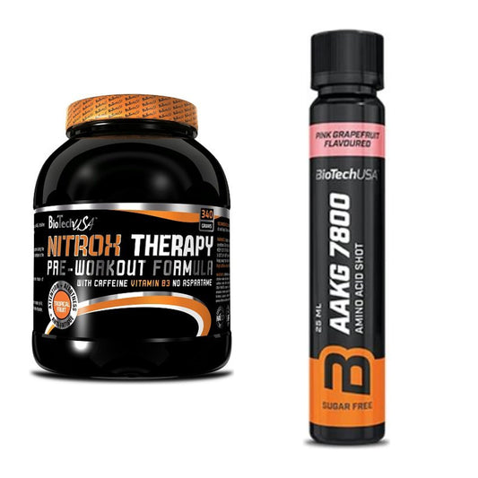 Trainings-Set: BioTech NitroX Therapy + BioTech AAKG 7800 – alle enthaltenen Artikel