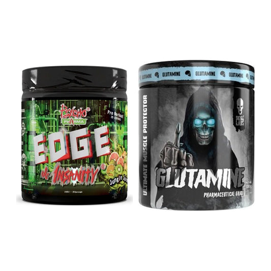 Trainings-Set: Psycho Pharma Edge of Insanity + Skull Labs Glutamine – alle enthaltenen Artikel