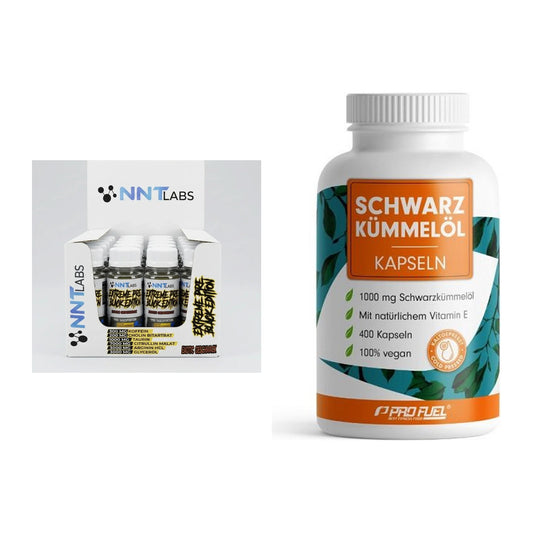 Trainings-Set: NNT Extreme Black Edition + ProFuel Schwarzkümmelöl – alle enthaltenen Artikel