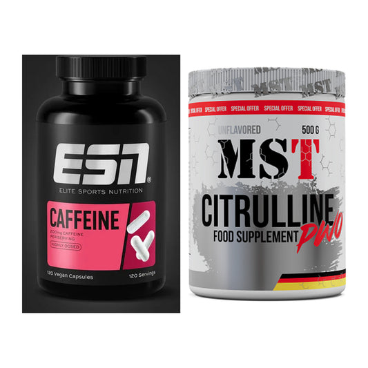 Trainings-Set: ESN Caffeine Caps + MST Citrulline Malat 500g – alle enthaltenen Artikel