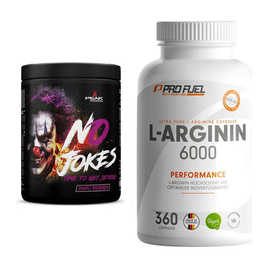 Trainings-Set: Peak No Jokes + ProFuel L-Arginin 6000 – alle enthaltenen Artikel