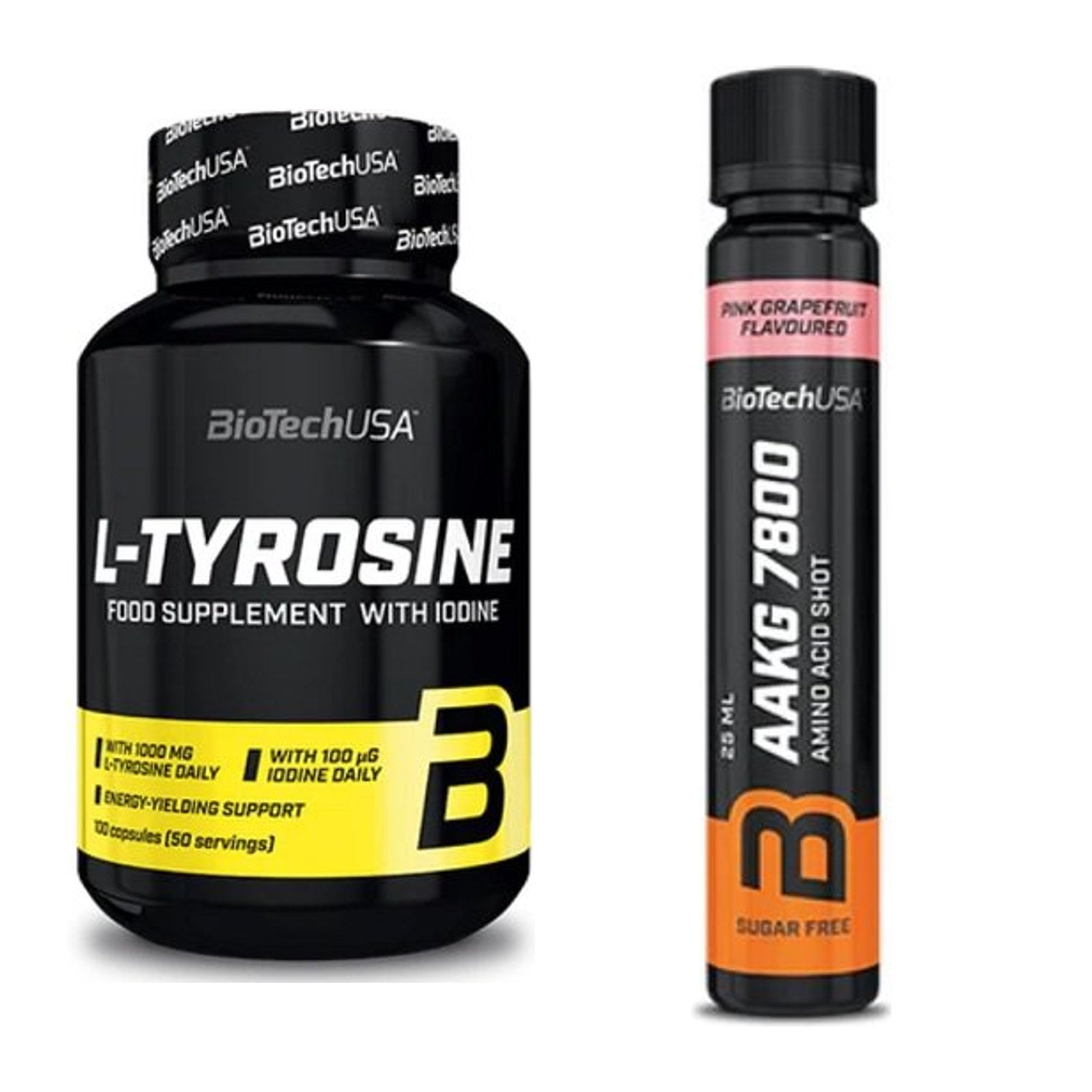 Trainings-Set: BioTech Tyrosine + BioTech AAKG 7800 – alle enthaltenen Artikel