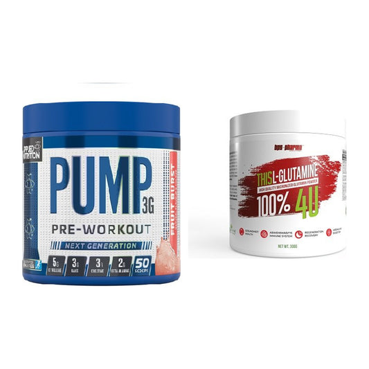 Trainings-Set: Applied Nutrition Pump + BPS-Pharma This Glutamin – alle enthaltenen Artikel