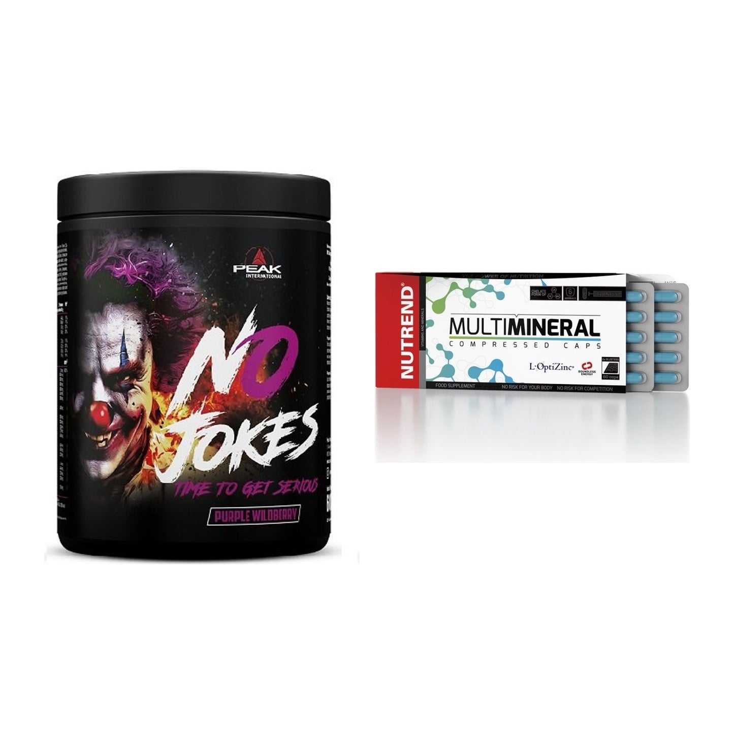 Trainings-Set: Peak No Jokes + Nutrend Multimineral Compressed – alle enthaltenen Artikel