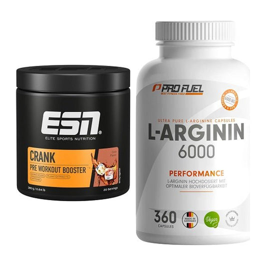 Trainings-Set: ESN Crank Booster + ProFuel L-Arginin 6000 – alle enthaltenen Artikel
