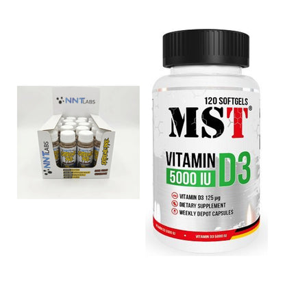 Trainings-Set: NNT Extreme Pre-Workout + MST Vitamin D3 5000IU 120 – alle enthaltenen Artikel