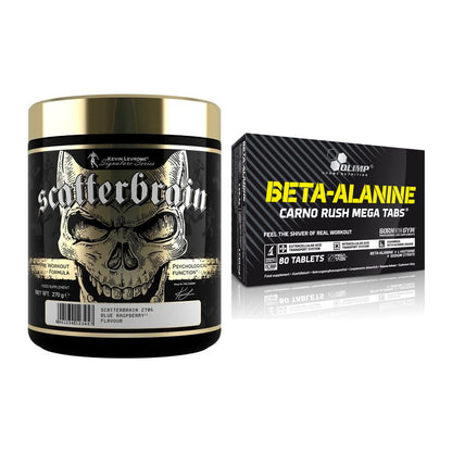 Trainings-Set: Kevin Levrone Scatterbrain + Olimp Beta-Alanin Carno – alle enthaltenen Artikel