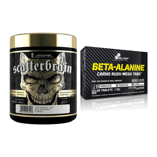 Trainings-Set: Kevin Levrone Scatterbrain + Olimp Beta-Alanin Carno – alle enthaltenen Artikel