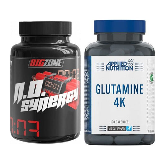 Trainings-Set: Big Zone N.O Synergy + Applied Nutrition Glutamine 4K – alle enthaltenen Artikel