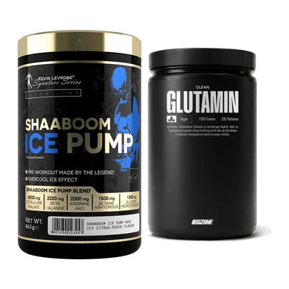 Trainings-Set: Kevin Levrone Shaaboom Ice Pump + Big Zone Glutamin – alle enthaltenen Artikel