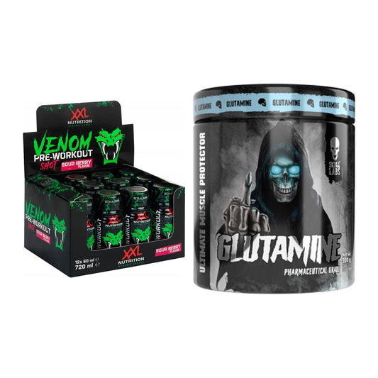 Trainings-Set: XXL Nutrition Venom Shot + Skull Labs Glutamine – alle enthaltenen Artikel