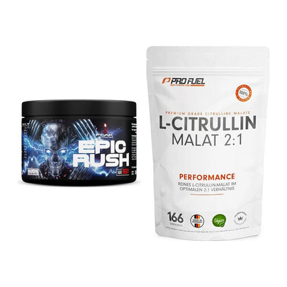 Trainings-Set: Peak Epic Rush + ProFuel L-Citrullin Malat – alle enthaltenen Artikel