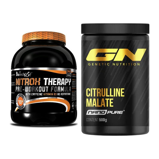 Set za vježbanje: BioTech NitroX Therapy + GN Citrulline Malate - svi artikli uključeni