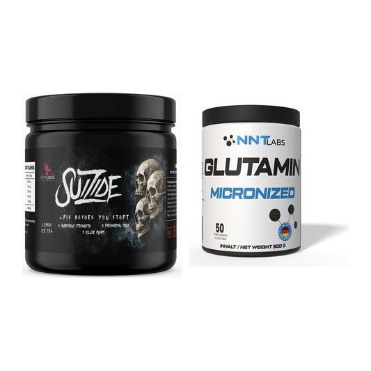 Trainings-Set: #GYMJUICE SUIZIDE Booster 270g + NNT Glutamin – alle enthaltenen Artikel
