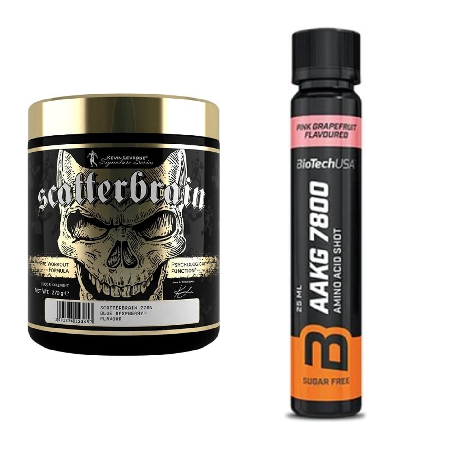 Trainings-Set: Kevin Levrone Scatterbrain + BioTech AAKG 7800 – alle enthaltenen Artikel
