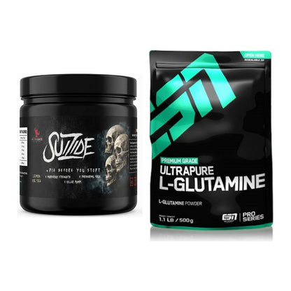 Trainings-Set: #GYMJUICE SUIZIDE Booster + ESN Ultrapure L-Glutamin – alle enthaltenen Artikel