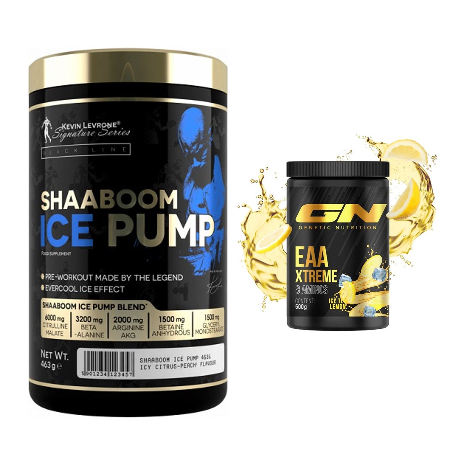 Trainings-Set: Kevin Levrone Shaaboom Ice Pump + GN EAA Xtreme – alle enthaltenen Artikel