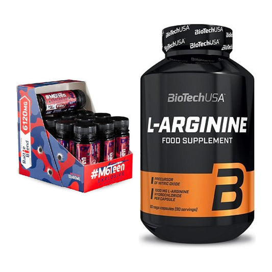 Trainings-Set: DY Nutrition M6Teen Prewokrout + BioTech L-Arginine – alle enthaltenen Artikel