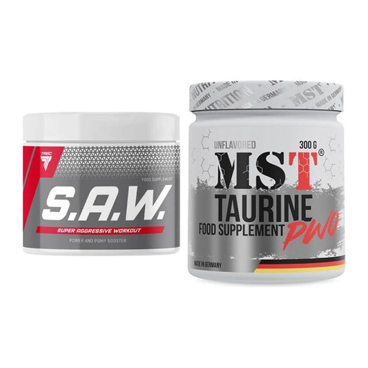 Trainings-Set: Trec Nutrition SAW Booster + MST Taurine – alle enthaltenen Artikel