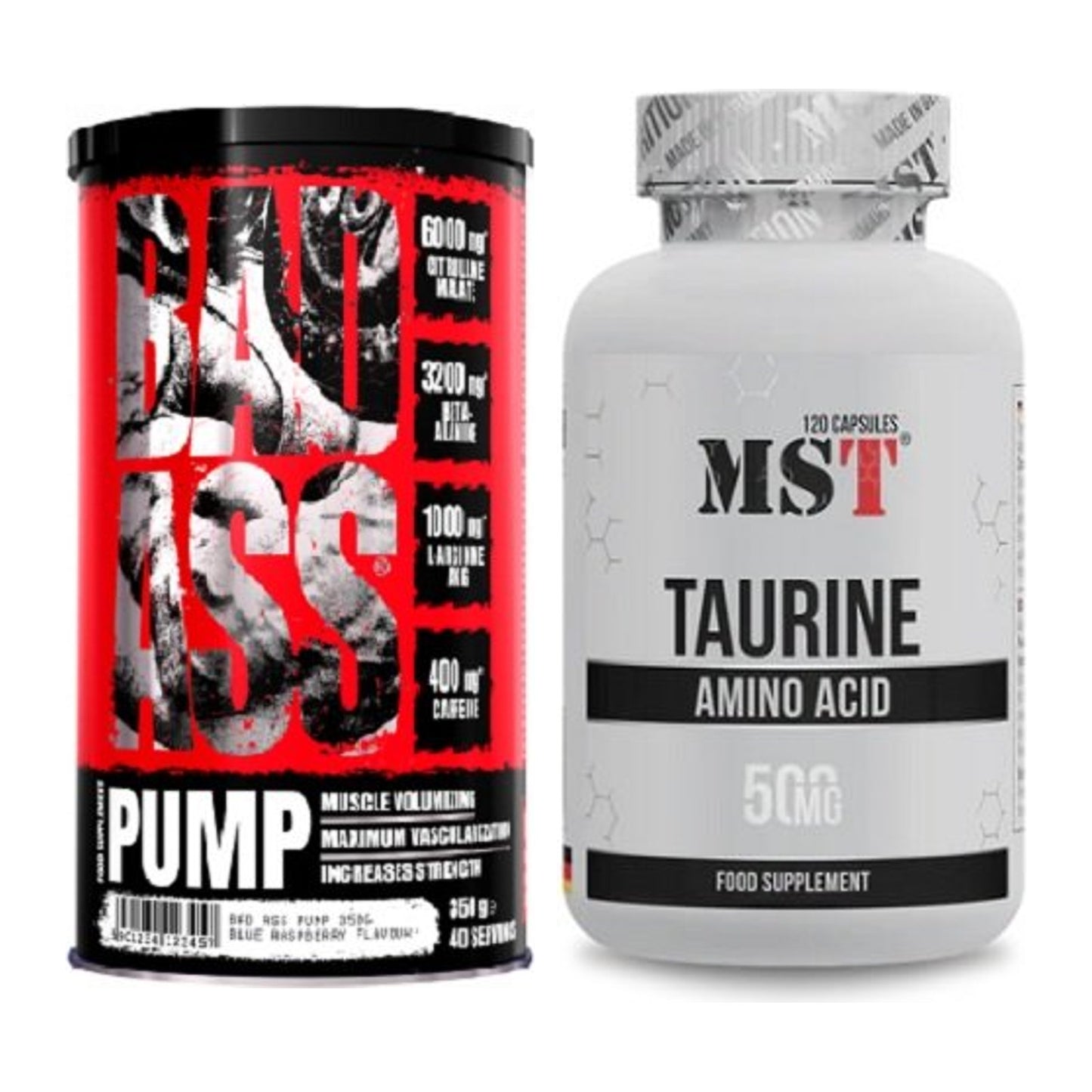Trainings-Set: BAD ASS Pump + MST Taurine – alle enthaltenen Artikel