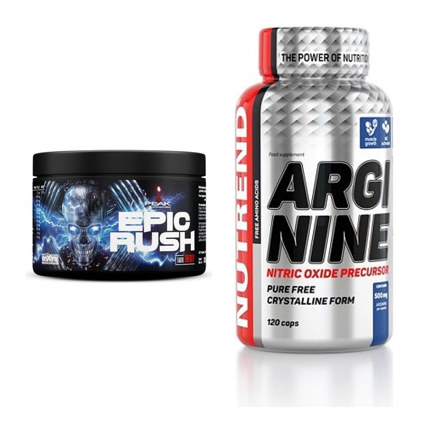 Trainings-Set: Peak Epic Rush + Nutrend Arginine – alle enthaltenen Artikel