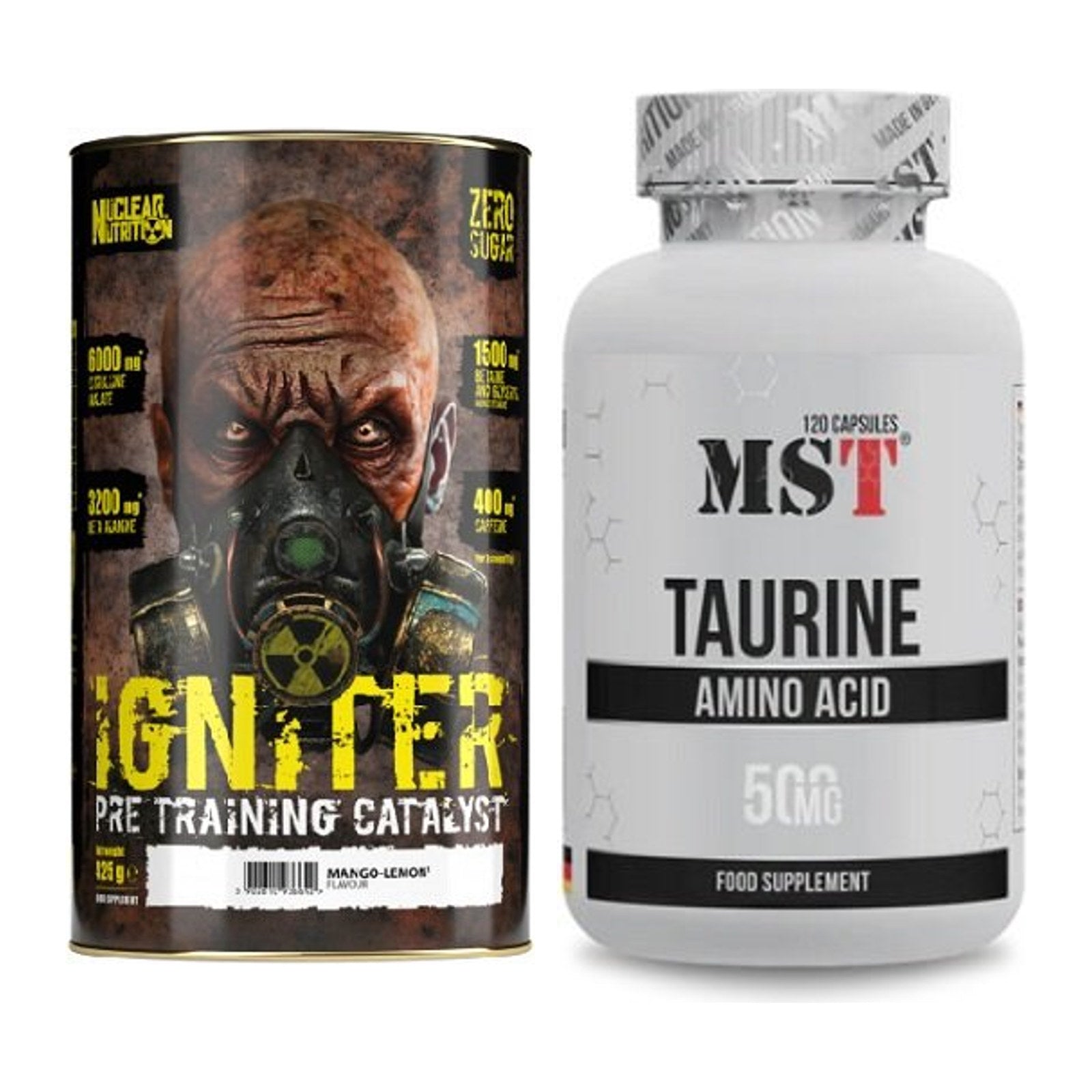 Trainings-Set: Nuclear Nutrition IGNITER Booster + MST Taurine – alle enthaltenen Artikel