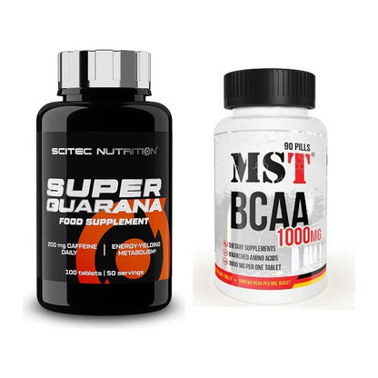 Trainings-Set: Scitec Super Guarana 100 + MST BCAA 1000 (90 Tabl.) – alle enthaltenen Artikel