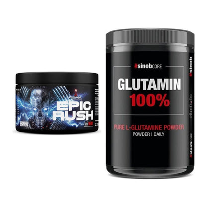 Trainings-Set: Peak Epic Rush + Sinob Core L-Glutamin – alle enthaltenen Artikel