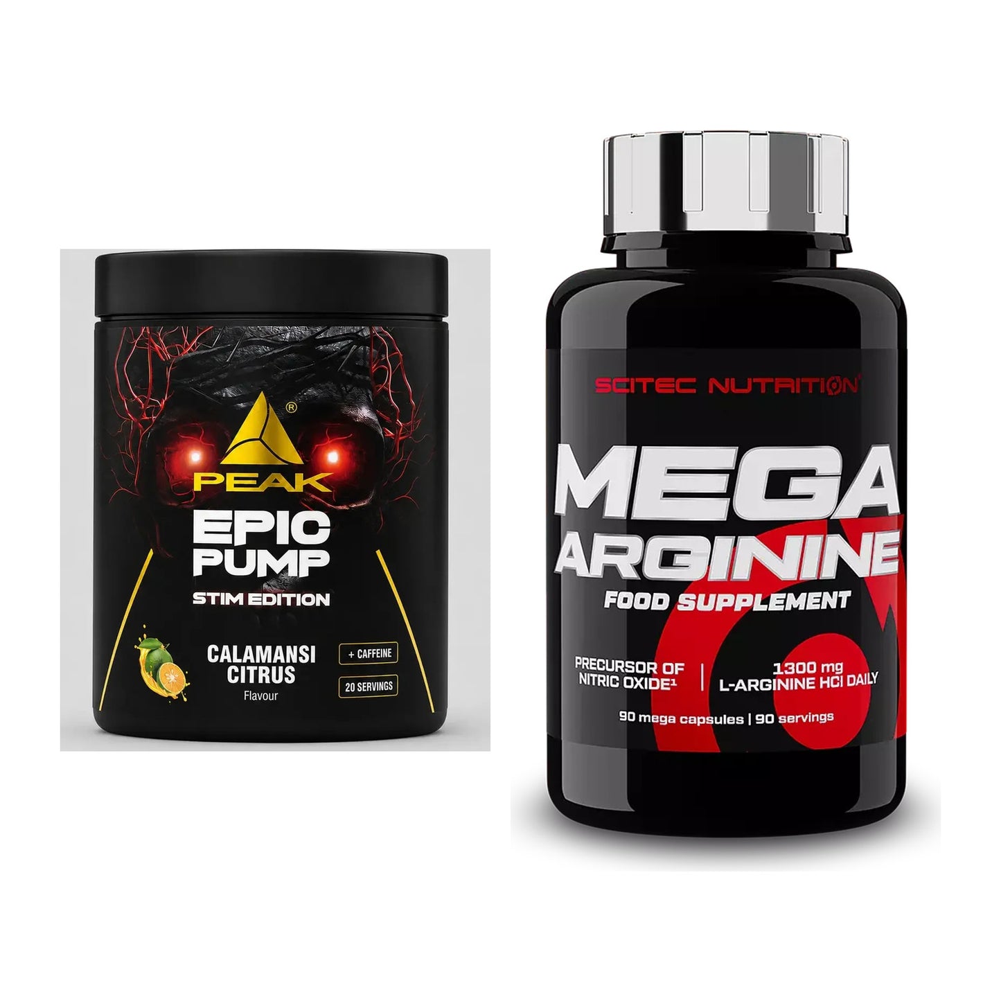 Trainings-Set: Peak Epic Pump Stim Edition + Scitec Mega Arginine – alle enthaltenen Artikel