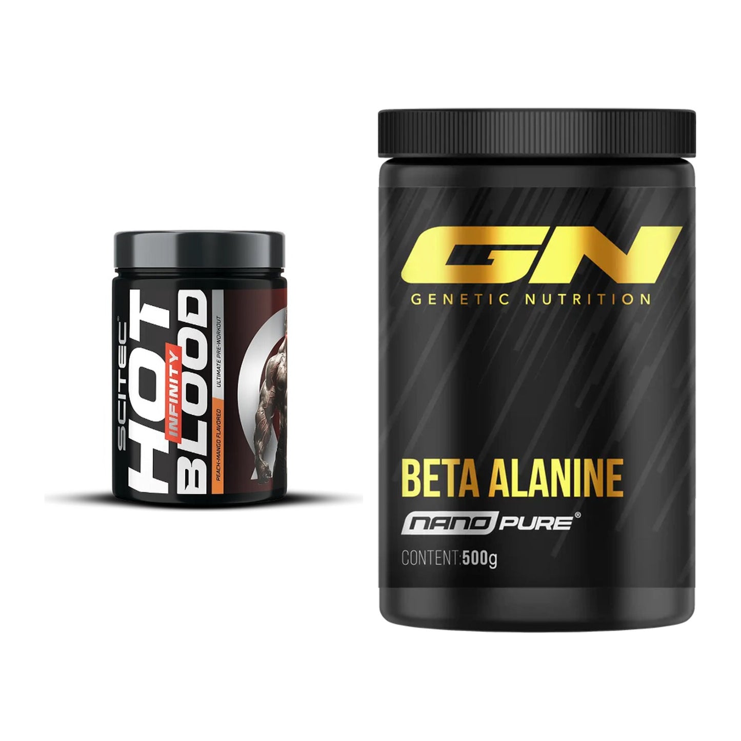 Trainings-Set: Scitec Hot Blood INFINITY + GN Nano Beta Alanine – alle enthaltenen Artikel