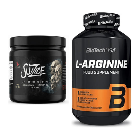 Trainings-Set: #GYMJUICE SUIZIDE Booster + BioTech L-Arginine – alle enthaltenen Artikel