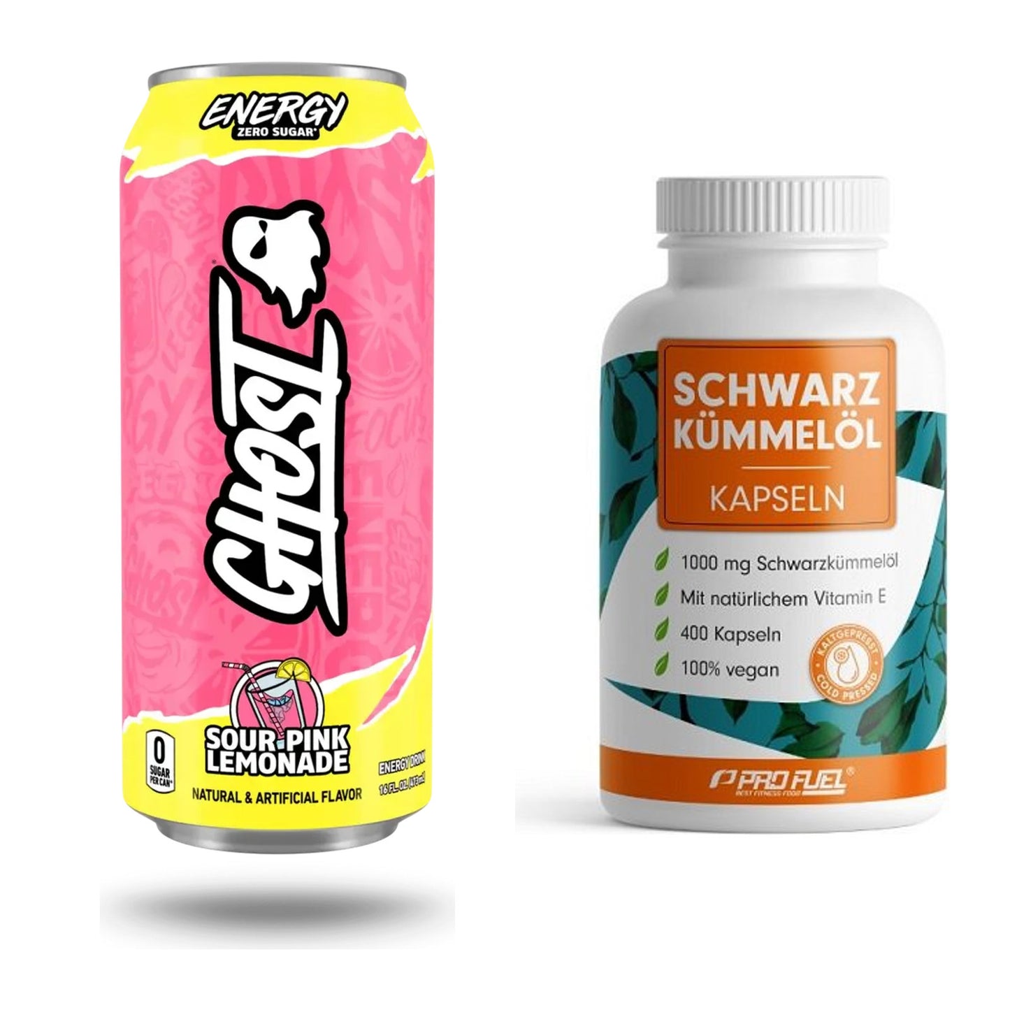 Trainings-Set: Ghost Energy + ProFuel Schwarzkümmelöl – alle enthaltenen Artikel