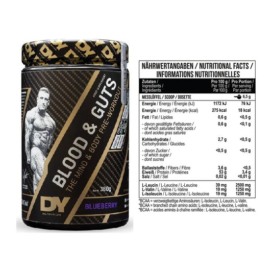 Trainings-Set: DY Nutrition Blood&Guts + MST BCAA Zero – alle enthaltenen Artikel