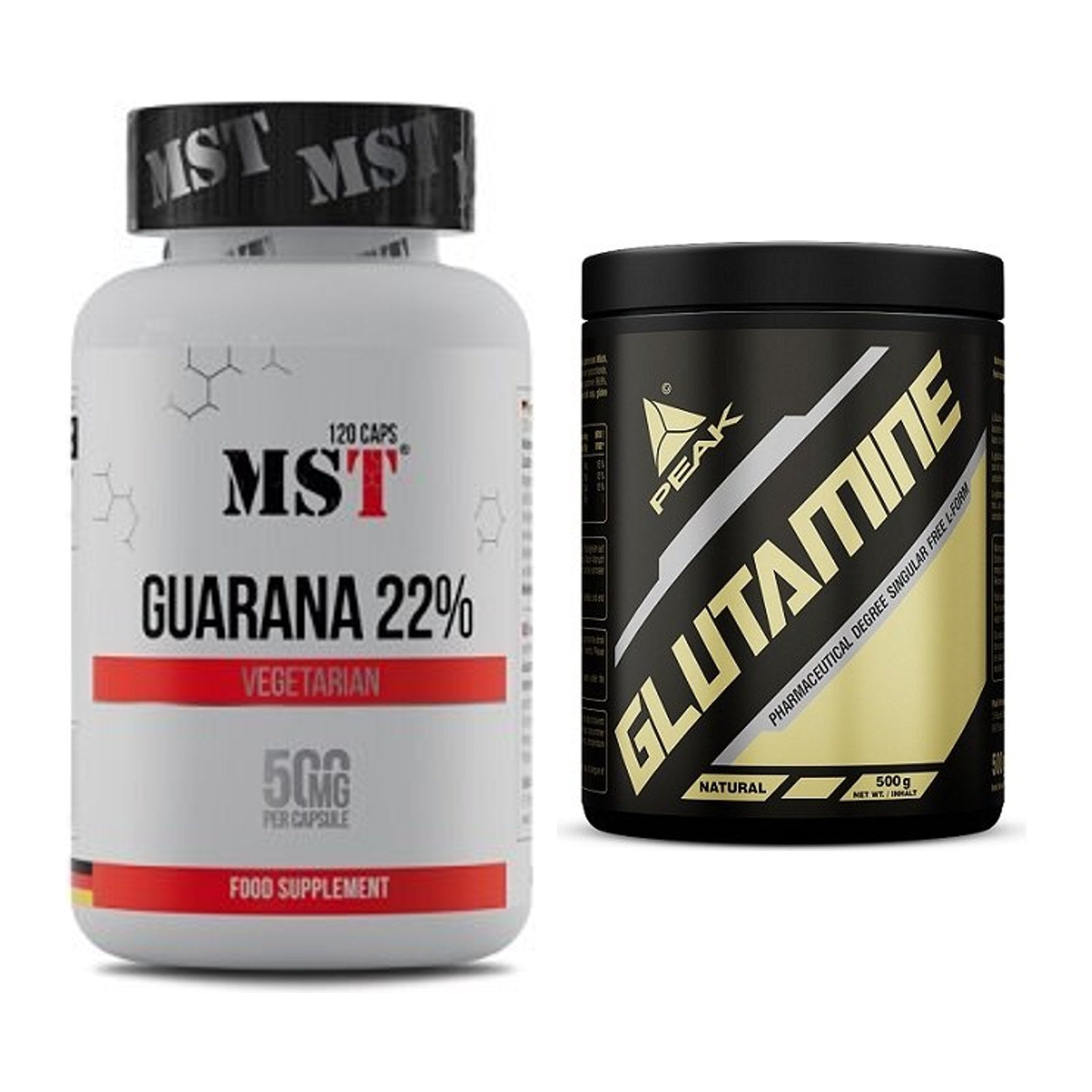 Trainings-Set: MST Guarana 22% + Peak Glutamin – alle enthaltenen Artikel