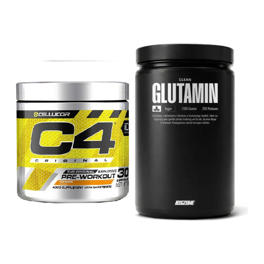 Trainings-Set: Cellucor C4 Original 30Serv. + Big Zone Glutamin – alle enthaltenen Artikel